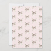 Invitation Elle noue la Fête des mariées (Dos)