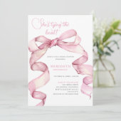 Invitation Elle noue la Fête des mariées (Debout devant)