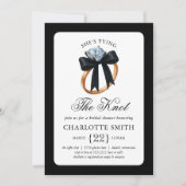 Invitation Elle noue la Fête des mariées de la ceinture de la (Devant)