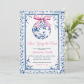 Invitation Elle noue la Fête des mariées de la Chine (Debout devant)