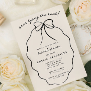 Invitation Elle noue la Fête des mariées de la corneille de g