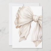 Invitation Elle noue la Fête des mariées de la cou blanche (Dos)