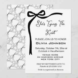 Invitation Elle noue la Fête des mariées de la frontière de l