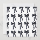 Invitation Elle noue la Fête des mariées de l'arc noir (Dos)