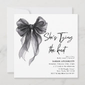 Invitation Elle noue la Fête des mariées de l'arc noir (Devant)