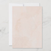 Invitation Elle noue la Fête des mariées de ruban rose (Dos)