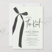 Invitation Elle noue la Fête des mariées du noeud (Devant)