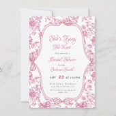 Invitation Elle noue la Fête des mariées du noeud (Devant)