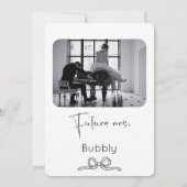 Invitation Elle noue la Fête des mariées du noeud (Dos)