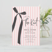 Invitation Elle noue la Fête des mariées du noeud (Debout devant)