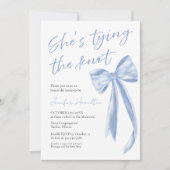 Invitation Elle noue la robe de mariée | Baby shower pour rub (Devant)