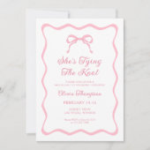 Invitation Elle noue le Knot Pink Bachelorette Party (Devant)