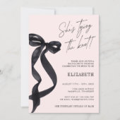 Invitation Elle Noue le Nœud Mariage Enterrement de Vie de Je (Devant)