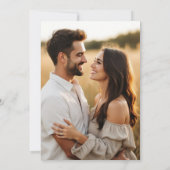 Invitation Elle noue le noeud Photo Fête des mariées Bow rose (Dos)