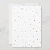 Invitation Elle ou il habille le Baby shower de révélation de (Dos)