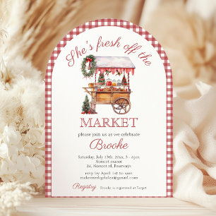 Invitation Elle sort de la Fête des mariées de Noël du marché