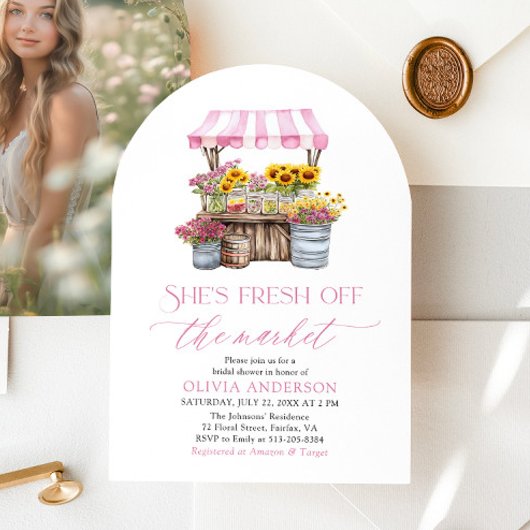 Invitation Elle sort de la Fête des mariées du marché