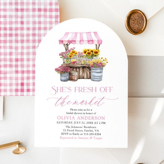 Invitation Elle sort de la Fête des mariées du marché