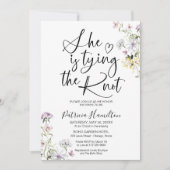 Invitation Elle Tient La Fête des mariées Du noeud (Devant)