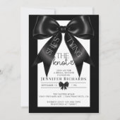 Invitation Elle Tient Le noeud | Fête des mariées de ruban (Devant)