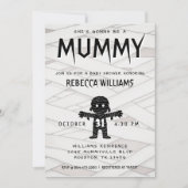 Invitation Elle va être un Baby shower d'Halloween maman (Devant)