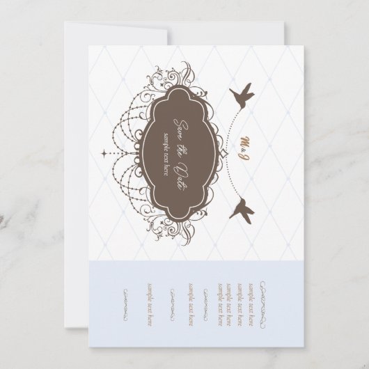 Invitation Ellegant faire part de mariage (Devant)