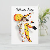 Invitation Ellen H. Clapsaddle : Peu de harlequin de (Debout devant)