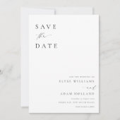 Invitation Ellesmere Mariage Minimaliste Moderne Enregistrer (Devant)