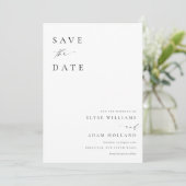 Invitation Ellesmere Mariage Minimaliste Moderne Enregistrer (Debout devant)