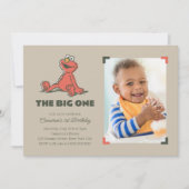 Invitation Elmo | Le Grand Premier Anniversaire - Photo (Devant)