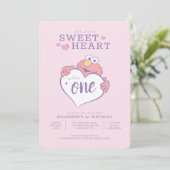 Invitation Elmo Valentine's Day - Anniversaire du petit amour (Debout devant)