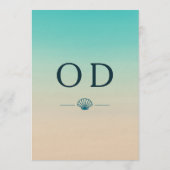 Invitation Elopement Beach Tropical Modern Wedding Reception (Dos)