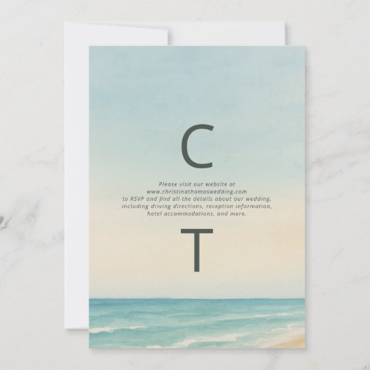 Invitation Elopement Beach Wedding (Dos)