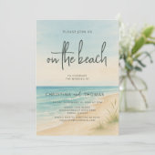 Invitation Elopement Beach Wedding (Debout devant)
