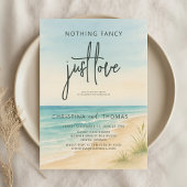 Invitation Elopement Beach Wedding