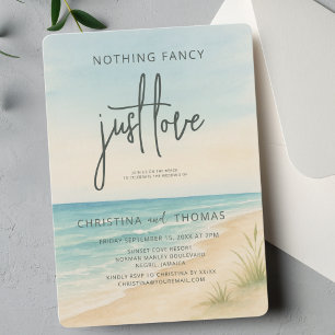 Invitation Elopement Beach Wedding
