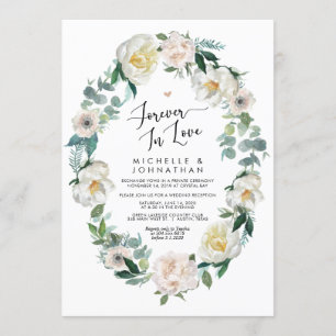 Invitation Elopement de mariage de printemps parfait
