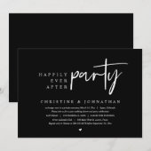 Invitation Élopement de mariage, fête de bonheur éternel (Devant / Derrière)