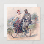 Invitation Elopement du vélo, 1896 (Devant / Derrière)