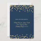 Invitation Elopement Gold Faux Parties scintillant Confetti N (Dos)
