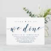 Invitation Elopement mariage, Après Nous, Nous Dînons Invitat (Debout devant)