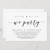 Invitation Elopement mariage, Après Nous, Nous Faisons Partie (Devant / Derrière)