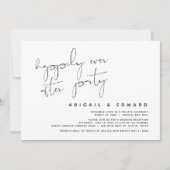 Invitation Elopement mariage, Heureusement Jamais Après La Fê (Devant)