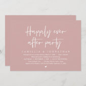 Invitation Elopement mariage, Heureusement Jamais Après La Fê (Devant / Derrière)