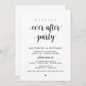 Invitation Elopement mariage, Heureusement Jamais Après La Fê (Devant / Derrière)