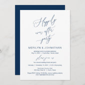 Invitation Elopement mariage, Heureusement Jamais Après La Fê (Devant / Derrière)