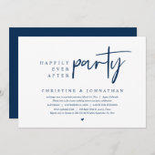 Invitation Elopement mariage, Heureusement Jamais Après La Fê (Devant / Derrière)