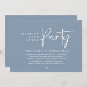 Invitation Elopement mariage, Heureusement Jamais Après La Fê (Devant / Derrière)