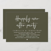 Invitation Elopement mariage, Heureusement Jamais Après La Fê (Devant / Derrière)