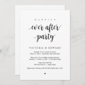 Invitation Elopement mariage, Heureusement Jamais Après La Fê (Devant / Derrière)